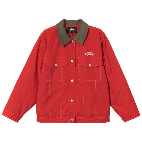 Stussy Nylon Contrast Stitch Trucker - Red – J BETTER