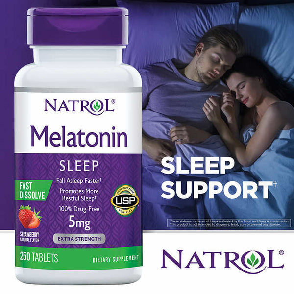 Natrol Melatonin 5mg Fast Dissolve, 250 Tablets