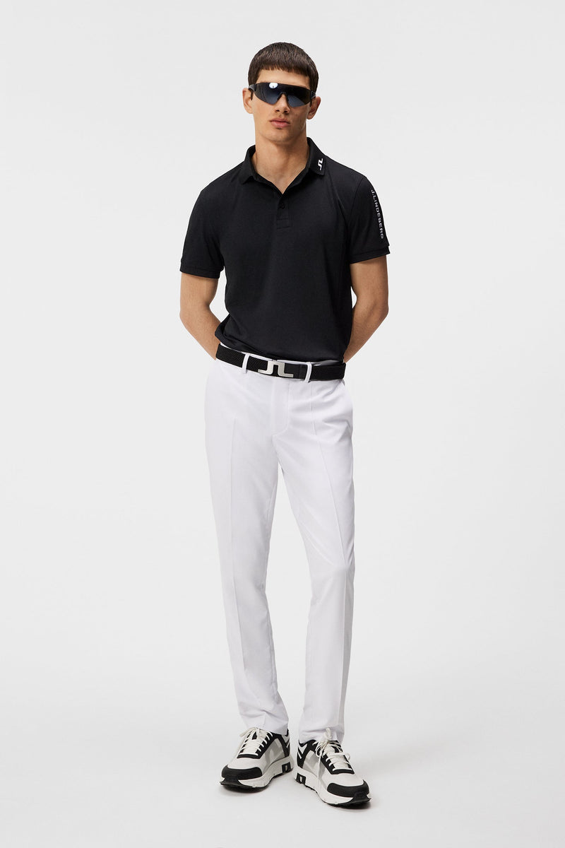 J Lindeberg Men's Tour Tech Reg Fit Golf Polo - Black