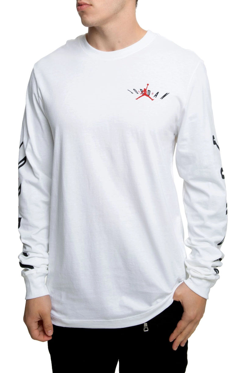 Air Jordan Swerve Long Sleeve T Shirt White J BETTER