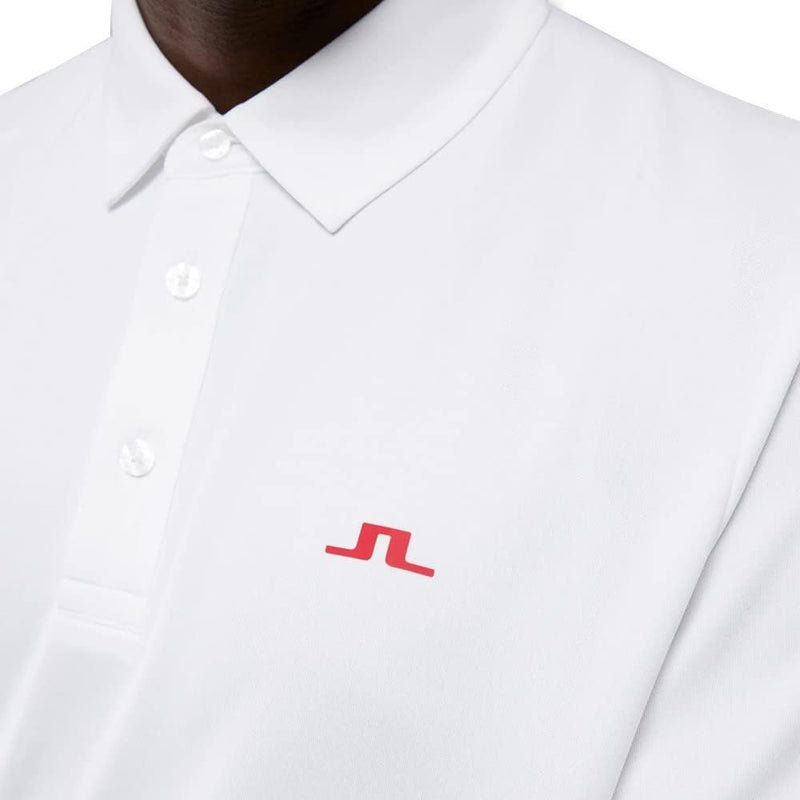 J Lindeberg Men's Peat Reg Fit Golf Polo - White