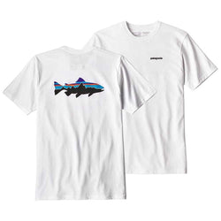 Patagonia Men's Fitz Roy Trout Responsibili-Tee - White