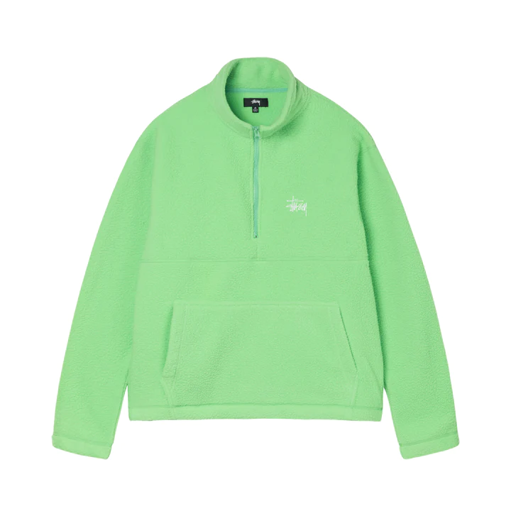 Stussy Half Zip Mock Neck - Melon – J BETTER Stussy Half Zip Mock Neck - Melon – J BETTER