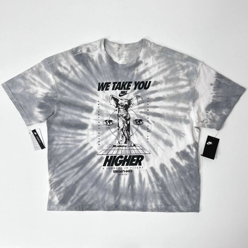 Nike We Take You Tiedie T Shirt Grey J BETTER