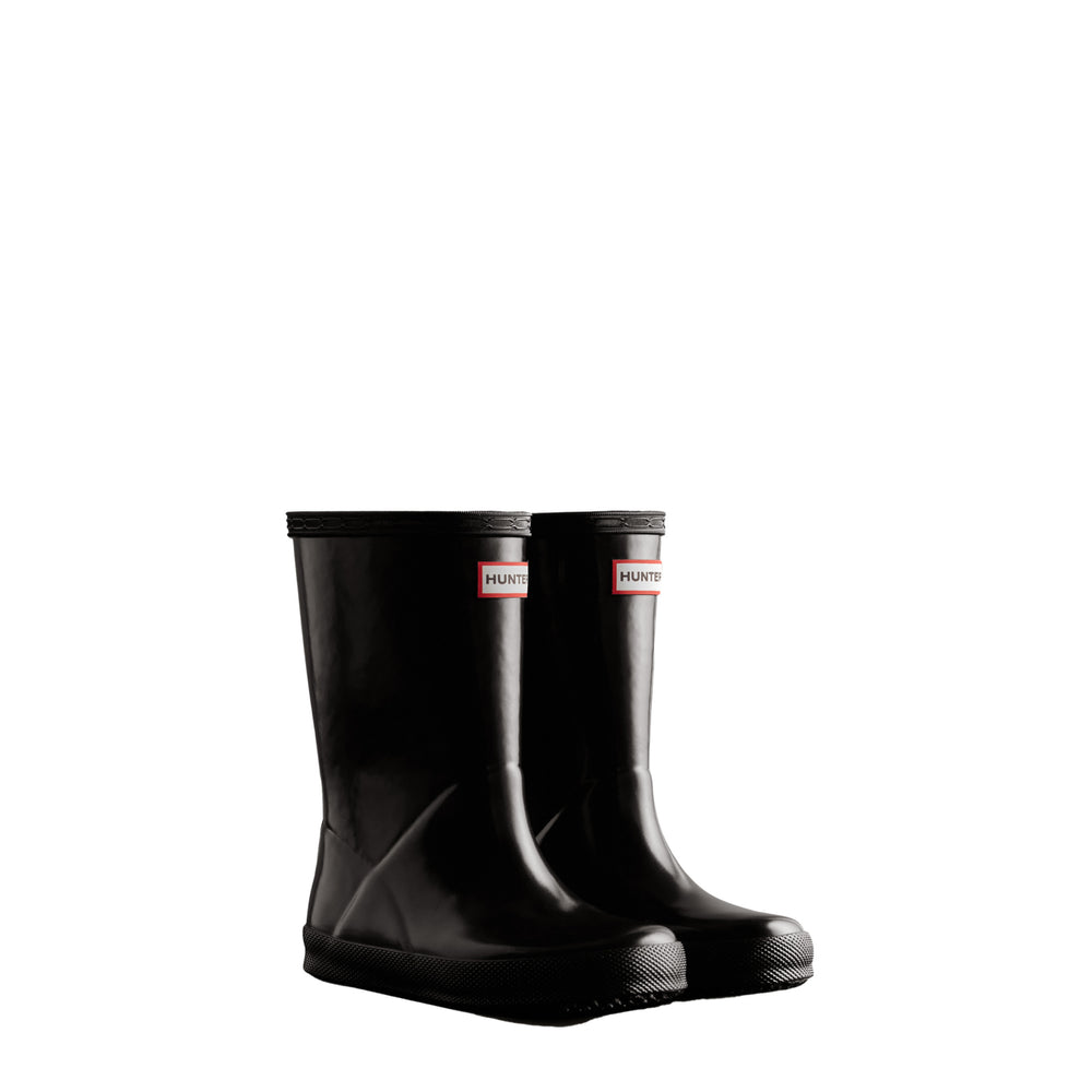 HUNTER Kids First Classic Gloss Rain Boots - Black – J BETTER display picture 3