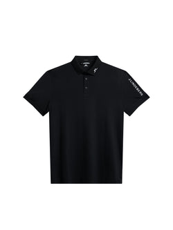 J Lindeberg Men's Tour Tech Reg Fit Golf Polo - Black