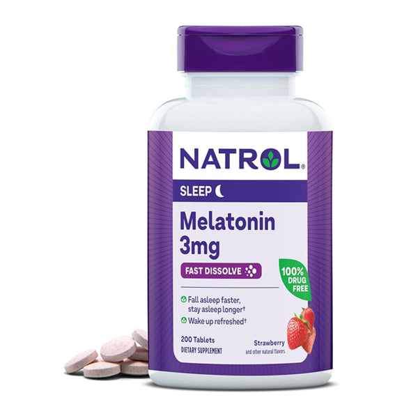 Natrol Melatonin 3mg Fast Dissolve, 200 Tablets