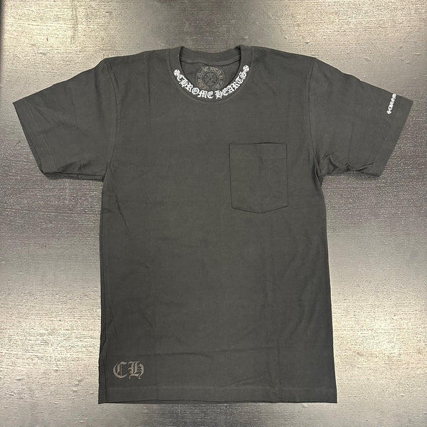 Chrome Hearts Neck Logo Pocket Crewneck T-Shirt