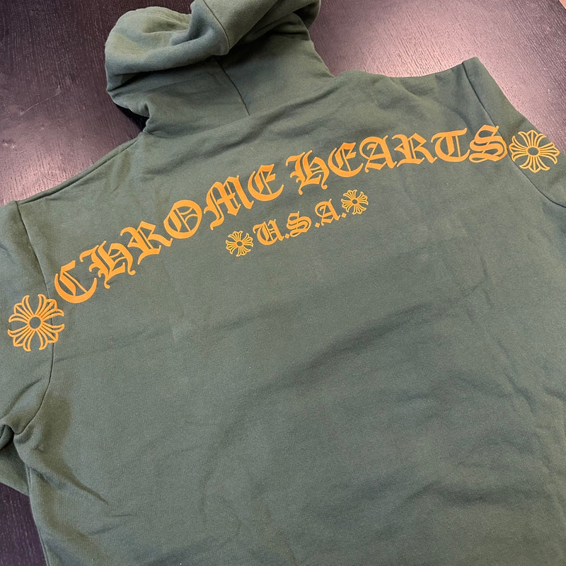 Chrome Hearts Online Exclusive Green Hoodie