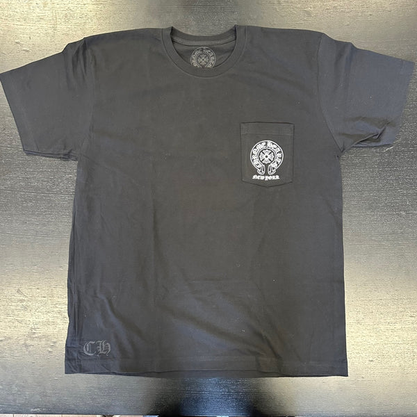 Chrome Hearts New York Horseshoe Logo Pocket T-Shirt