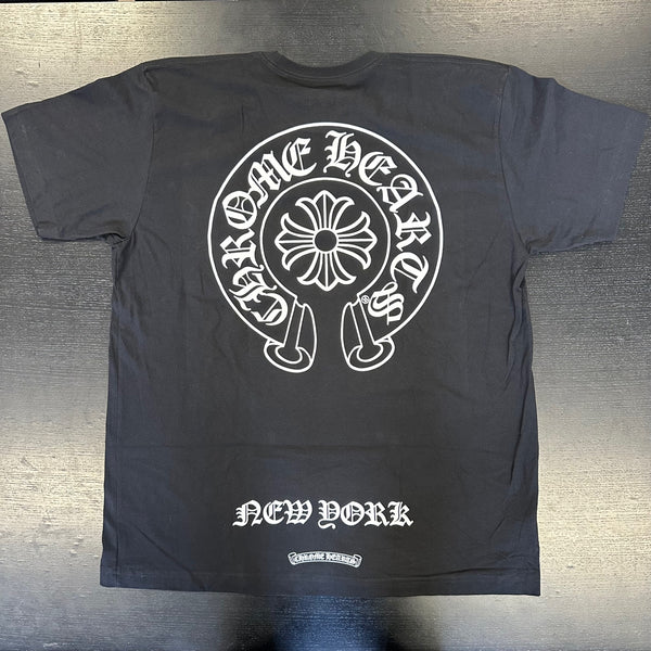 Chrome Hearts New York Horseshoe Logo Pocket T-Shirt