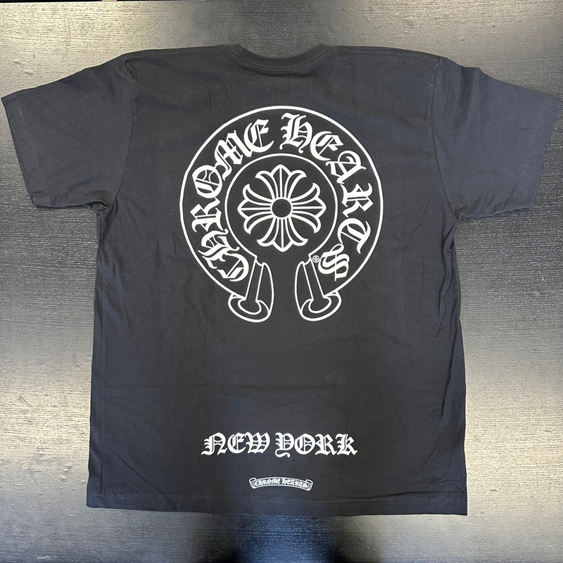 Chrome Hearts New York Horseshoe Logo Pocket T-Shirt