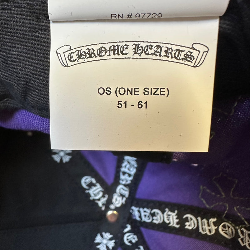 Chrome Hearts Cross Patch CH Baseball Cap Purple / Green