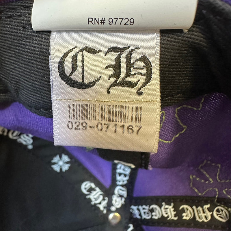 Chrome Hearts Cross Patch CH Baseball Cap Purple / Green