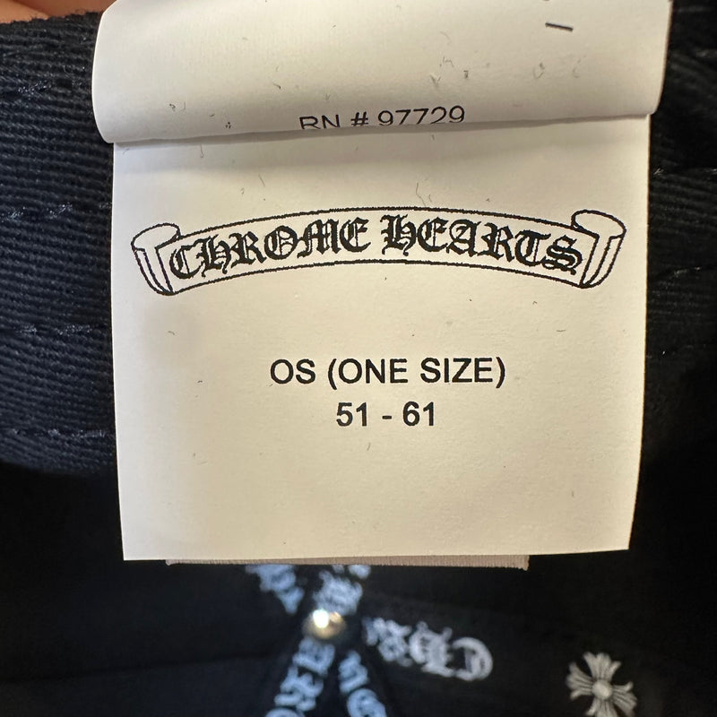 Chrome Hearts Horsehoe Logo Plus Cross Baseball Cap