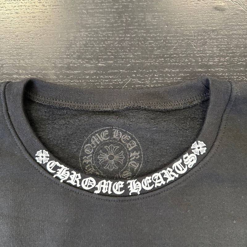 Chrome Hearts Neck Logo Pocket Crewneck Sweatshirt