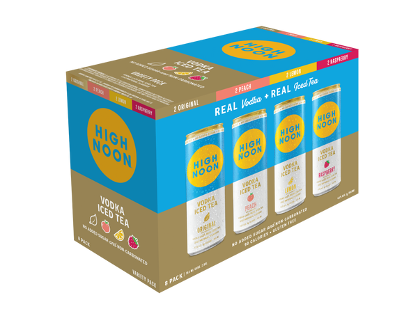 High Noon Vodka Tea Variety, 12oz, 8 Pack – J BETTER
