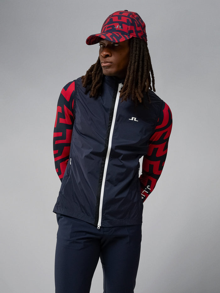 J Lindeberg Mens Ash Light Packable Vest - JL Navy – J BETTER