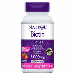 Natrol Biotin 5000mcg Fast Dissolve, 250 Tablets