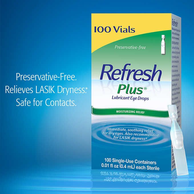 Refresh Plus 윤활제 점안액, 100병 – J BETTER