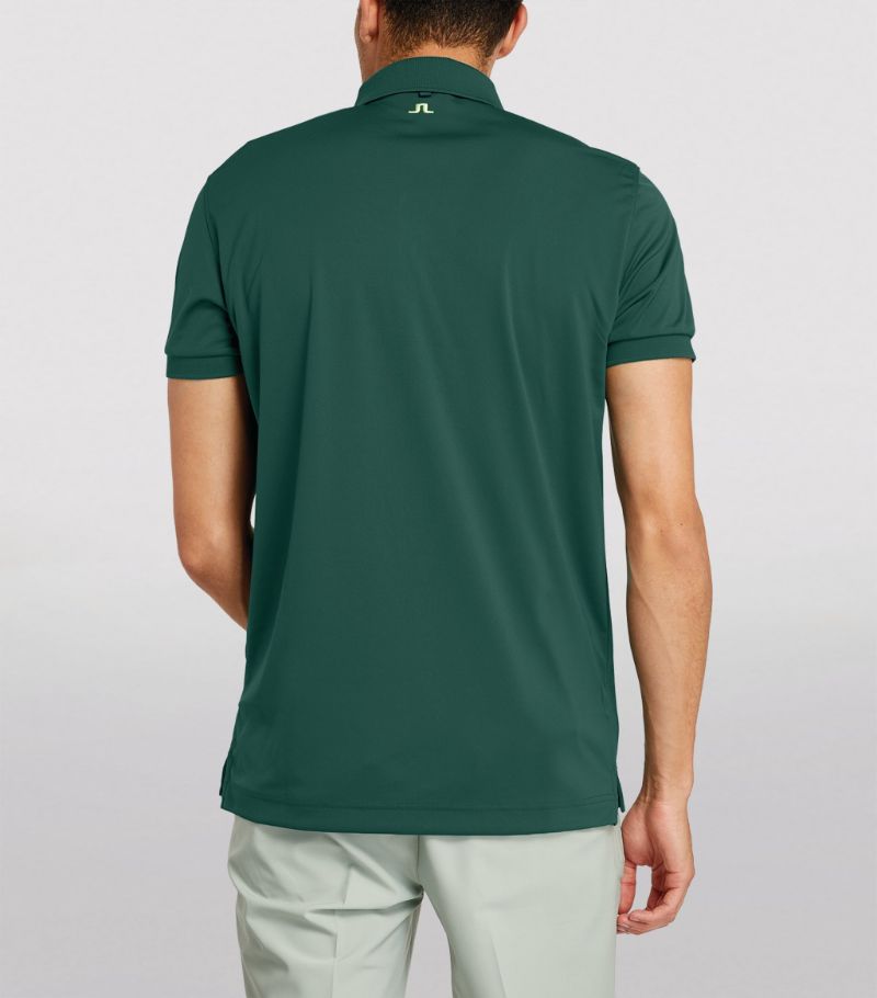 J Lindeberg Men's Tour Tech Reg Fit Golf Polo - Treeline Green