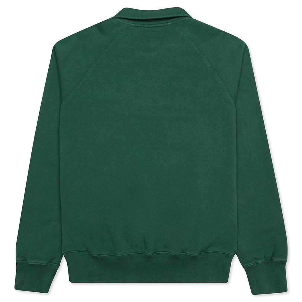Stussy Polo Zip Fleece - Green – J BETTER