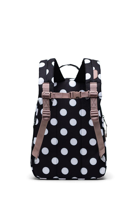 Herschel Kids Nova 20L Backpack - Polka Dot Black and White/Ash Rose