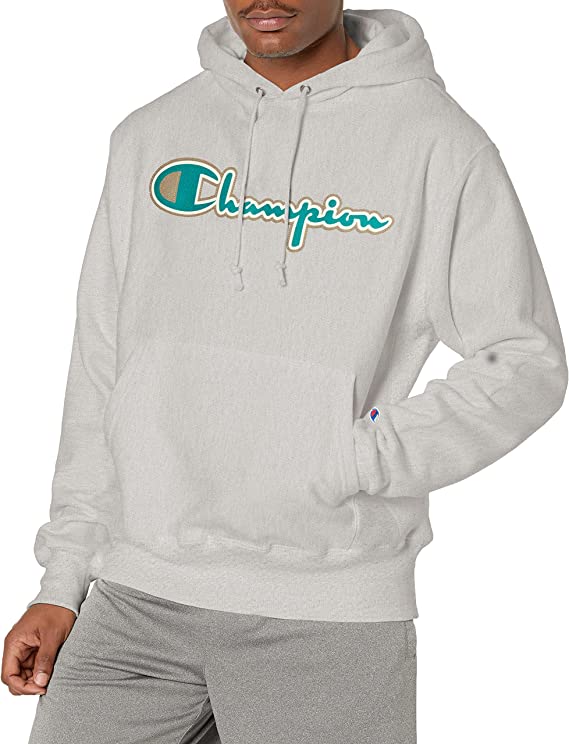 Champion Reverse Weave Pullover Script Logo - Oxford Gray